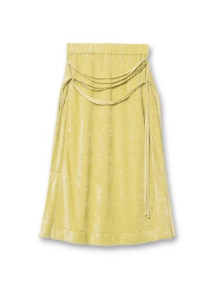 <img class='new_mark_img1' src='https://img.shop-pro.jp/img/new/icons6.gif' style='border:none;display:inline;margin:0px;padding:0px;width:auto;' />TAN  23aw / MOLE HEM KNIT SKIRT  LIME