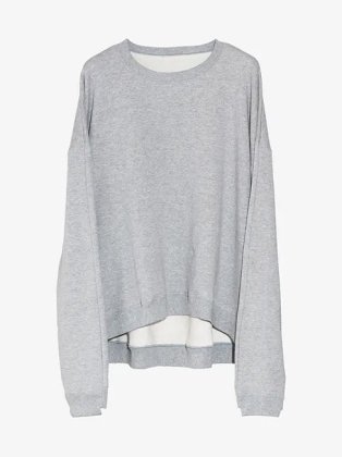 <img class='new_mark_img1' src='https://img.shop-pro.jp/img/new/icons6.gif' style='border:none;display:inline;margin:0px;padding:0px;width:auto;' />Sillage  " loop wheel crewneck " grey