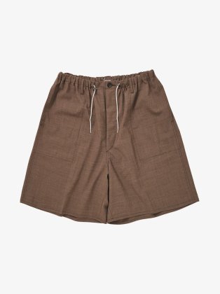 <img class='new_mark_img1' src='https://img.shop-pro.jp/img/new/icons6.gif' style='border:none;display:inline;margin:0px;padding:0px;width:auto;' />Sillage  24ss " circular fatigue short pants " brown melange