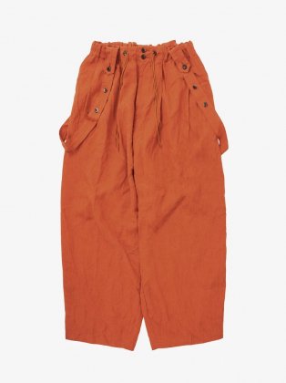 <img class='new_mark_img1' src='https://img.shop-pro.jp/img/new/icons6.gif' style='border:none;display:inline;margin:0px;padding:0px;width:auto;' />Sillage  24ss " circular pants Shoulder strap linen " brick