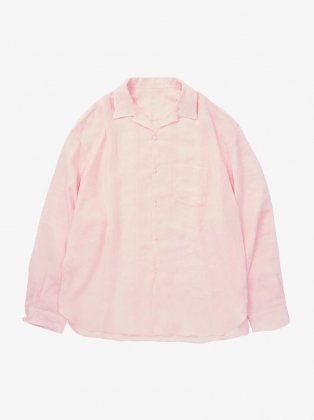 <img class='new_mark_img1' src='https://img.shop-pro.jp/img/new/icons6.gif' style='border:none;display:inline;margin:0px;padding:0px;width:auto;' />Sillage  24ss " open collar shirt long sleeve linen " pink