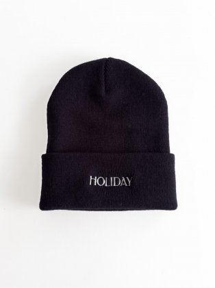 <img class='new_mark_img1' src='https://img.shop-pro.jp/img/new/icons6.gif' style='border:none;display:inline;margin:0px;padding:0px;width:auto;' />HOLIDAY ۥǥ 24aw " KNIT CAPHOLIDAY " BLACK