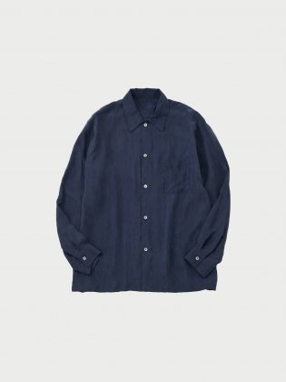 <img class='new_mark_img1' src='https://img.shop-pro.jp/img/new/icons6.gif' style='border:none;display:inline;margin:0px;padding:0px;width:auto;' />URU  24aw " Regular collar L/S shirts " NAVY