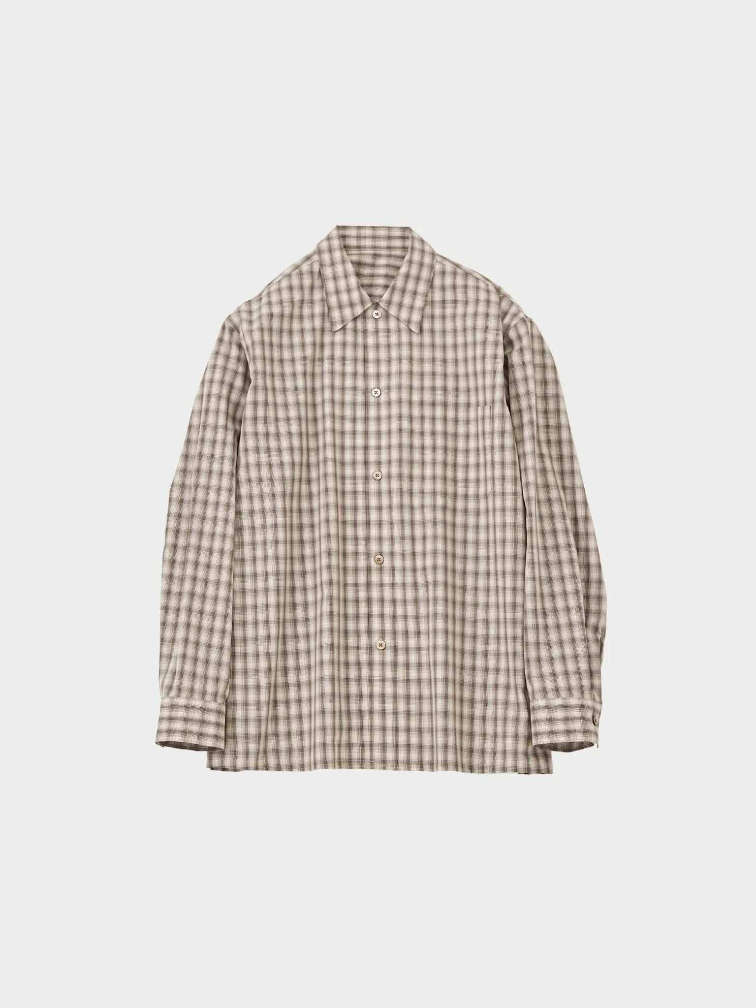24AW URU (ウル) Regular collar L/S shirts URU ウル 24awのアイテムを取り扱う公式通販サイト、セレクトショップ