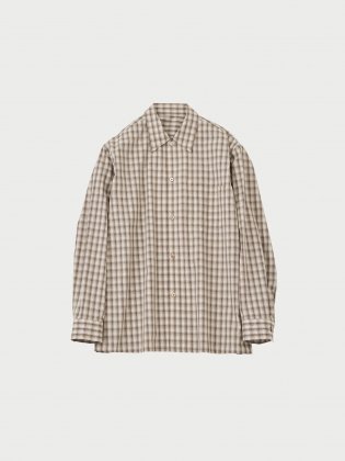 <img class='new_mark_img1' src='https://img.shop-pro.jp/img/new/icons6.gif' style='border:none;display:inline;margin:0px;padding:0px;width:auto;' />URU  24aw " Regular collar L/S shirts " Beige