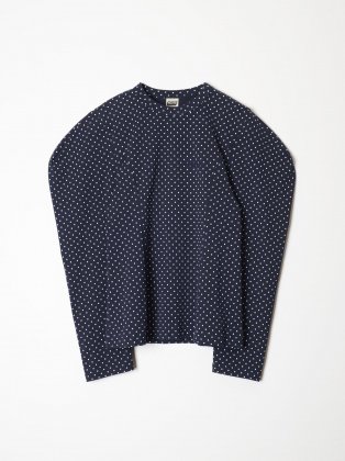 <img class='new_mark_img1' src='https://img.shop-pro.jp/img/new/icons6.gif' style='border:none;display:inline;margin:0px;padding:0px;width:auto;' />HOLIDAY ۥǥ 24aw " DOT PUFF SLEEVE TOPS " NAVY