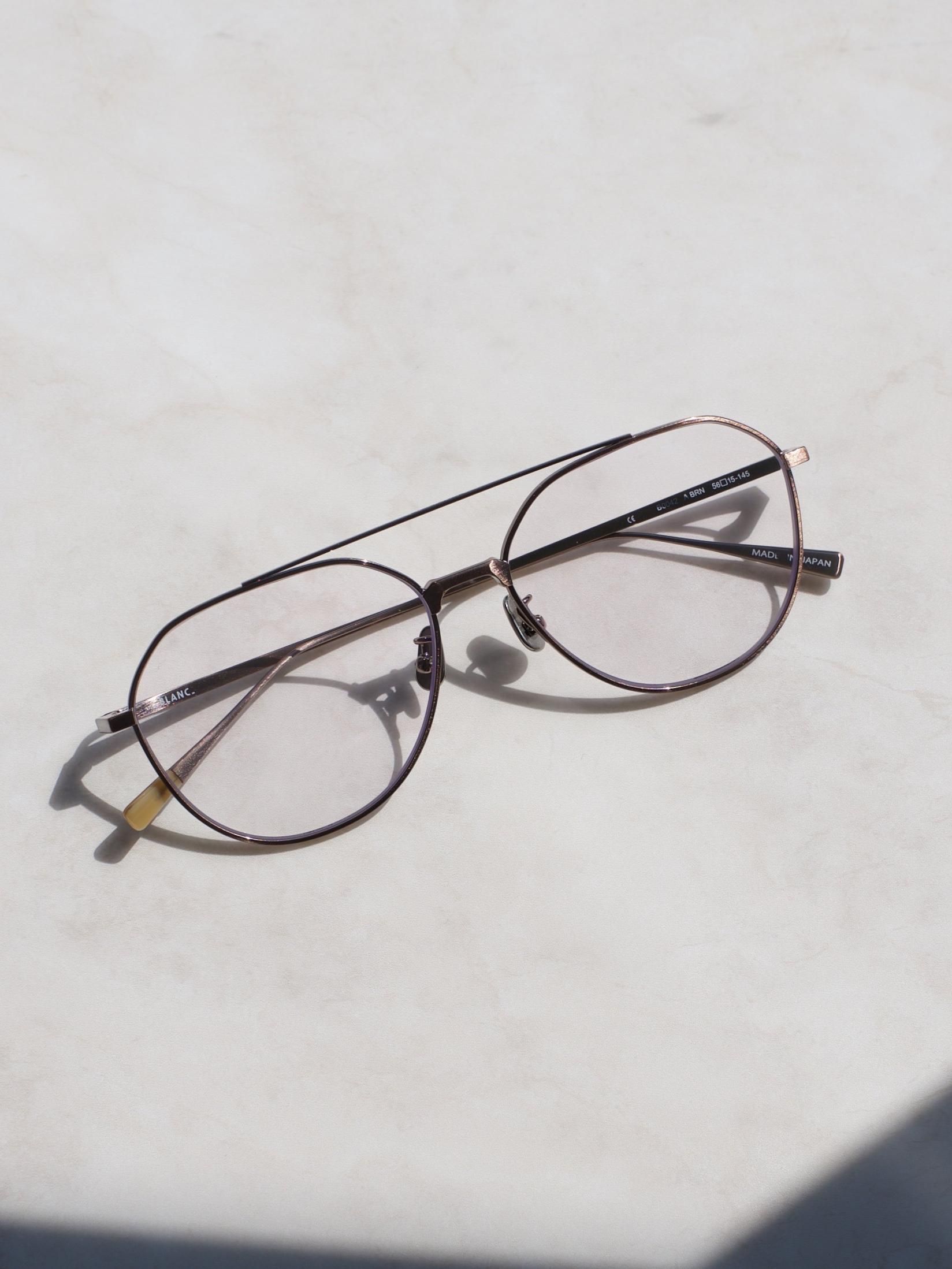ブラン BLANC.. B0024 OFF WHITE / CLR めがね オフホワイト