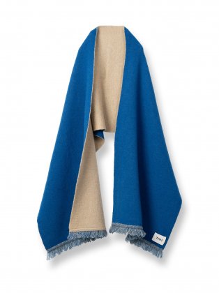 <img class='new_mark_img1' src='https://img.shop-pro.jp/img/new/icons6.gif' style='border:none;display:inline;margin:0px;padding:0px;width:auto;' />TAN  24aw / FLUFFY DUAL KNITTED STOLE - TURQUOISE