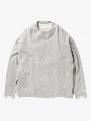 <img class='new_mark_img1' src='https://img.shop-pro.jp/img/new/icons6.gif' style='border:none;display:inline;margin:0px;padding:0px;width:auto;' />Sillage  " loop wheel crewneck " grey