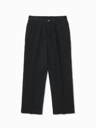 <img class='new_mark_img1' src='https://img.shop-pro.jp/img/new/icons6.gif' style='border:none;display:inline;margin:0px;padding:0px;width:auto;' />BATONER Хȥʡ 25ss " EXTRA LONG STAPLE COTTON SELVEGE ONE TUCK TROUSESRS " BLACK