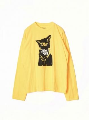 <img class='new_mark_img1' src='https://img.shop-pro.jp/img/new/icons6.gif' style='border:none;display:inline;margin:0px;padding:0px;width:auto;' />HOLIDAY ۥǥ 25aw " SUPER FINE L/S T-SHIRTNEKO" YELLOW