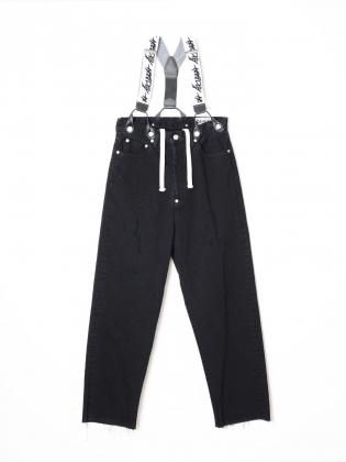 <img class='new_mark_img1' src='https://img.shop-pro.jp/img/new/icons6.gif' style='border:none;display:inline;margin:0px;padding:0px;width:auto;' />HOLIDAY ۥǥ 25aw " DAMAGE DENIM SUSPENDER PANTS / BLACK