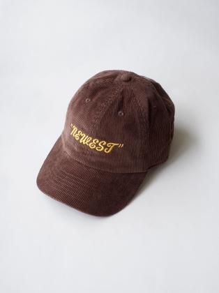 <img class='new_mark_img1' src='https://img.shop-pro.jp/img/new/icons6.gif' style='border:none;display:inline;margin:0px;padding:0px;width:auto;' />77circa ʥʥʥʥ 25aw " original "NEWEST" embroidery corduroy cap " BROWN