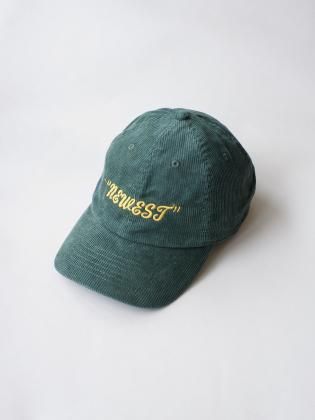 <img class='new_mark_img1' src='https://img.shop-pro.jp/img/new/icons6.gif' style='border:none;display:inline;margin:0px;padding:0px;width:auto;' />77circa ʥʥʥʥ 25aw " original "NEWEST" embroidery corduroy cap " GREEN