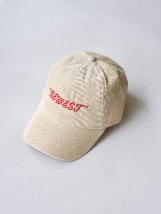 <img class='new_mark_img1' src='https://img.shop-pro.jp/img/new/icons6.gif' style='border:none;display:inline;margin:0px;padding:0px;width:auto;' />77circa ʥʥʥʥ 25aw " original "NEWEST" embroidery corduroy cap " BEIGE