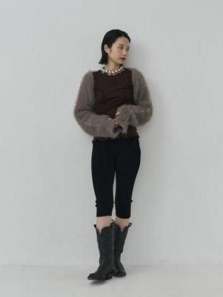 <img class='new_mark_img1' src='https://img.shop-pro.jp/img/new/icons6.gif' style='border:none;display:inline;margin:0px;padding:0px;width:auto;' />Mediam ߥǥ 25aw / Mole Knit Half Pants - BLACK