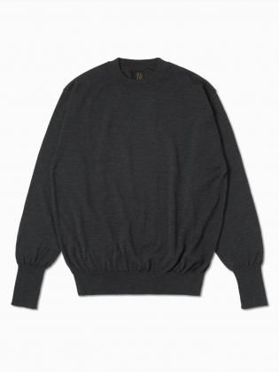 <img class='new_mark_img1' src='https://img.shop-pro.jp/img/new/icons6.gif' style='border:none;display:inline;margin:0px;padding:0px;width:auto;' />BATONER Хȥʡ 25aw " BABY WOOL CREW NECK " MELANGE BLACK