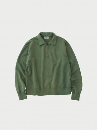 <img class='new_mark_img1' src='https://img.shop-pro.jp/img/new/icons6.gif' style='border:none;display:inline;margin:0px;padding:0px;width:auto;' />URU  25aw " Half zip sweat " T.Green