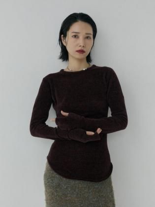 <img class='new_mark_img1' src='https://img.shop-pro.jp/img/new/icons6.gif' style='border:none;display:inline;margin:0px;padding:0px;width:auto;' />Mediam ߥǥ 25aw / Mole Knit Pullover - Burgundy