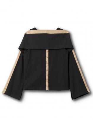 <img class='new_mark_img1' src='https://img.shop-pro.jp/img/new/icons6.gif' style='border:none;display:inline;margin:0px;padding:0px;width:auto;' />TAN  25aw / SATIN PANEL CUTSEW 2PIECE - CHARCOAL
