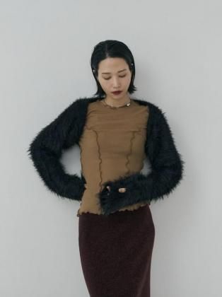 <img class='new_mark_img1' src='https://img.shop-pro.jp/img/new/icons6.gif' style='border:none;display:inline;margin:0px;padding:0px;width:auto;' />Mediam ߥǥ 25aw / Shaggy Arm Warmers - BLACK