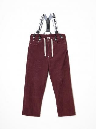 <img class='new_mark_img1' src='https://img.shop-pro.jp/img/new/icons6.gif' style='border:none;display:inline;margin:0px;padding:0px;width:auto;' />HOLIDAY ۥǥ 25aw " DAMAGE CORDUROY SUSPENDER PANTS / BROWN