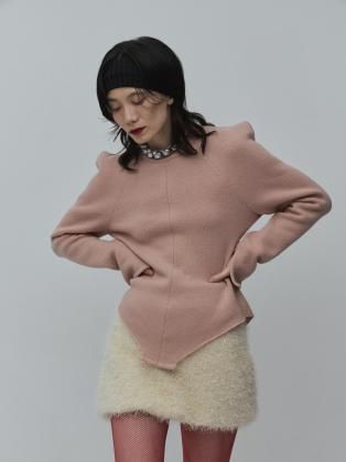 <img class='new_mark_img1' src='https://img.shop-pro.jp/img/new/icons6.gif' style='border:none;display:inline;margin:0px;padding:0px;width:auto;' />Mediam ߥǥ 25aw / Wool Knit Body Suit Like Pullover - PINK