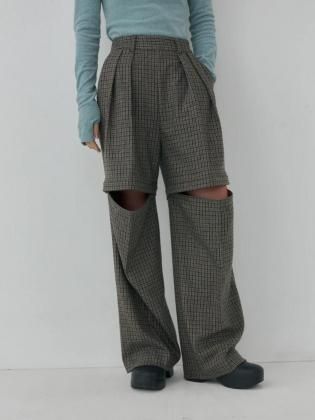 <img class='new_mark_img1' src='https://img.shop-pro.jp/img/new/icons6.gif' style='border:none;display:inline;margin:0px;padding:0px;width:auto;' />Mediam ߥǥ 25aw / Check Removable Pants - Gun club Check