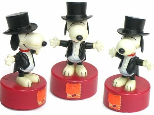 SNOOPY - ビンテージ スヌーピー トロフィー Aviva シルクハット ステッキ AVIVA☆スヌーピー スキー☆DEALERSHIP