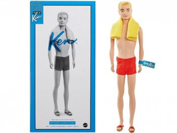 バービー ケン 60周年 アニバーサリー リプロ スイムパンツ シルクストンボディ 復刻版 ドール 人形 Signature Ken 60th Anniversary Doll (GTJ89)
