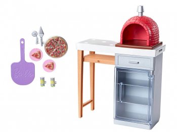 バービー ピザ オーブン プレイセット ピッツァ 窯 Barbie Brick Oven Pizza Playset（FXG39）
