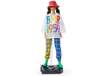 バービー BMR1959 白のオーバーメッシュシャツ ドール 人形 ロープヘア Barbie (GNC48)