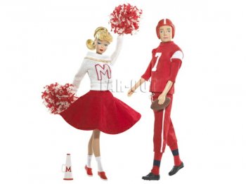 バービー＆ケン キャンパス・スピリット 復刻版 ドール 人形 ギフトセット チアリーダー＆アメリカンフットボール Barbie & Ken Campus Spirit