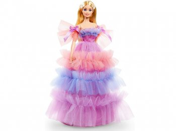 バースデー・ウィッシュ・バービー 2021年 ドール 人形 チュールフリルのドレス Birthday Wishes Barbie Doll (GTJ85)