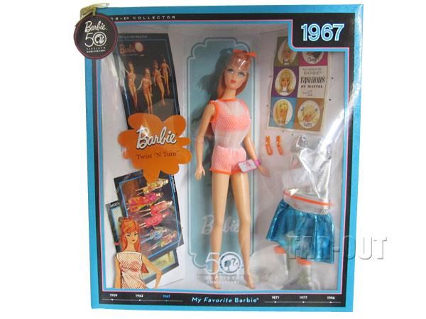 宝蔵】ツイストバービー Barbie 人形 1966年 made in japan ウエストが 