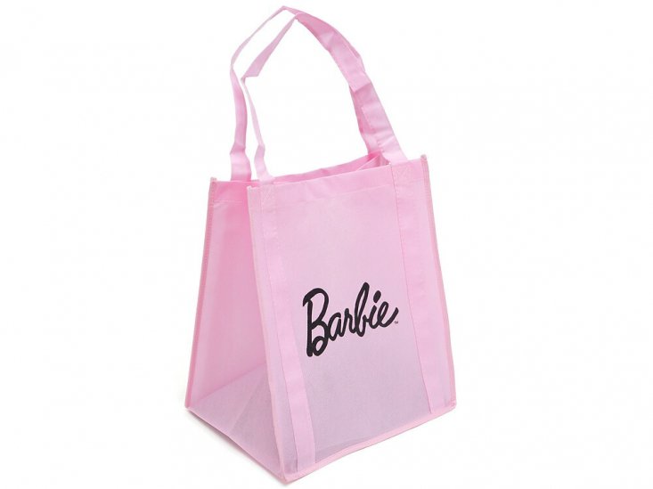 バービー ロゴ ピンク ショッピング エコバッグ 鞄 マテル社 オリジナル 限定 Barbie Shopping Bag - FAR-OUT