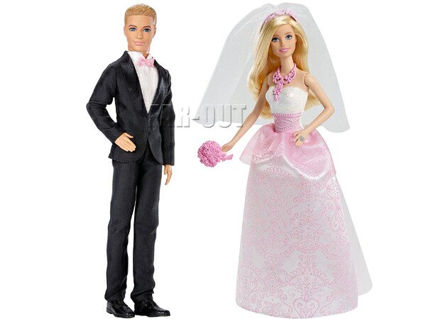 バービー＆ケン ウェディング 結婚式 Barbie & Ken ドール 人形 2点 