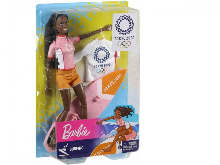 バービー 東京オリンピック 2020 サーフィン ポーザブル ドール 人形 ブラック 黒人 Barbie Tokyo 2020 Olympic  Surfing - FAR-OUT