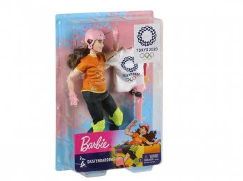 Сӡ ԥå 2020 ȥܡ ݡ֥ Curvy ӡܥǥ ɡ ͷ Barbie Tokyo 2020 Olympic Skateboarding