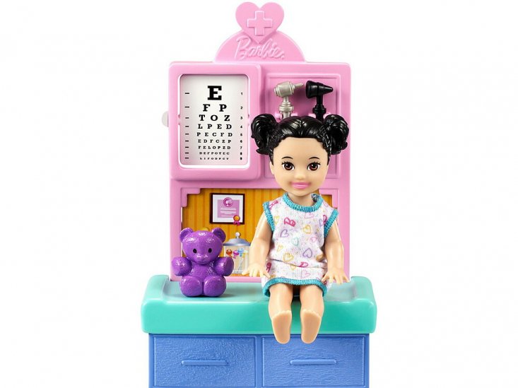 バービー 小児科医 プレイセット 女の子のフィギュア付き ドール 人形