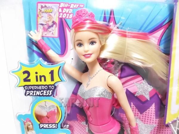 バービー プリンセスパワー バービー 2 in 1 スーパーヒーロードール 人形 Barbie in Princess Power - FAR-OUT