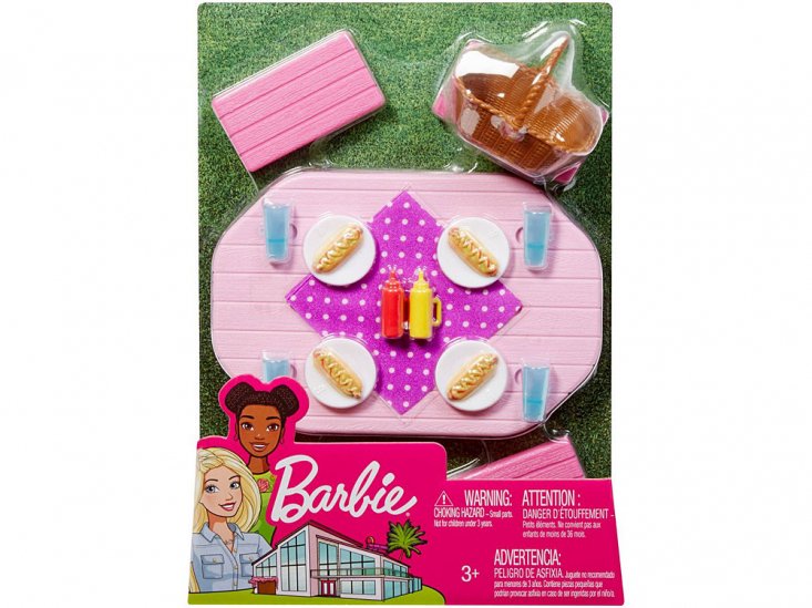 バービー ホットドッグ ピクニック プレイセット テーブル 家具 Barbie