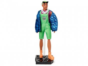 バービー ケン BMR1959 グリーンのオーバーオール ドール 人形 ネオンカラーヘア　Barbie Ken (GHT96)