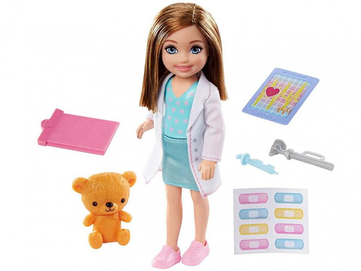 バービー チェルシー ドクター ドール 小物付き 人形 Barbie Chelsea Can Be Doctor Doll (GTN88) -  FAR-OUT