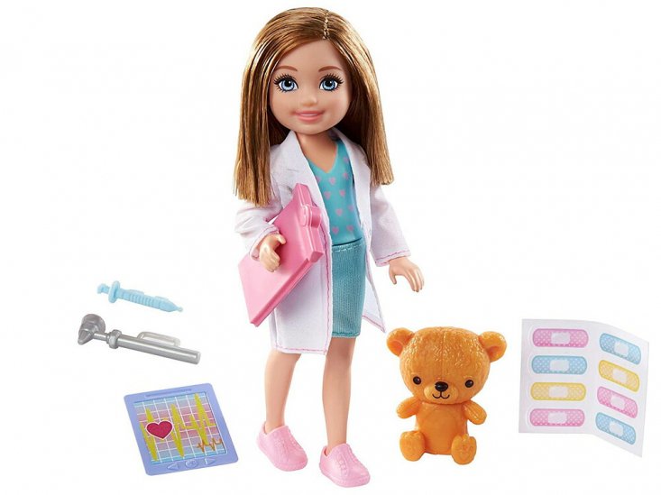 バービー チェルシー ドクター ドール 小物付き 人形 Barbie Chelsea