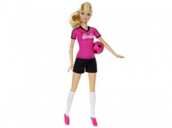 Сӡ åץ쥤䡼 ɡ ԥ󥯤ȹΥ˥ե ԥ󥯤Υܡդ ͷ ֥ɥإ Barbie Soccer Player (BDT25)