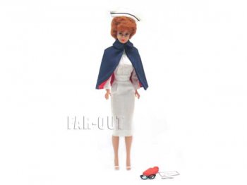 バービー ブルネット バブルカット レジスタード ナース 看護婦 ヴィンテージ 1961年 アウトフィットファッション付き ドール 人形