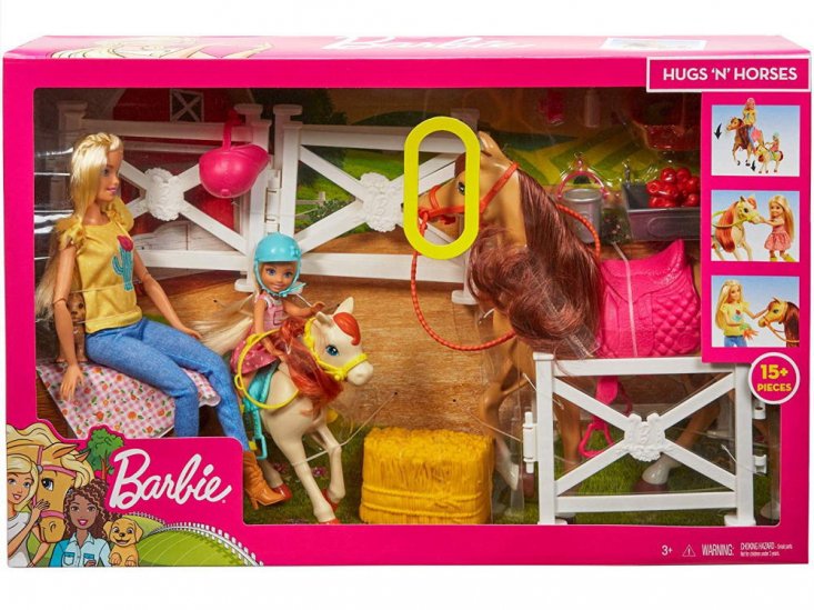 バービー＆チェルシー ドール付き 馬牧場 プレイセット 乗馬 Barbie