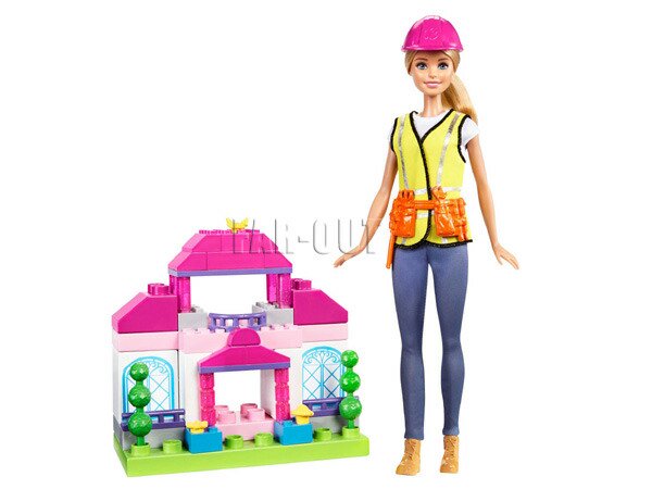 バービー Barbie Builder 工事人 ドール 人形 ブロック付き ...