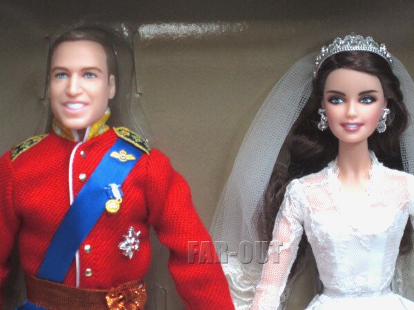 バービー ウイリアム＆ケイト・ミドルトン ウィリアム王子&キャサリン王妃 William & Catherine Kate Royal Wedding  ロイヤル ウェディング ドール 人形 ギフトセッ - FAR-OUT
